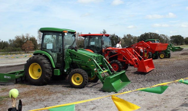 2014 John Deere 4Rs and Competition with Box Blades