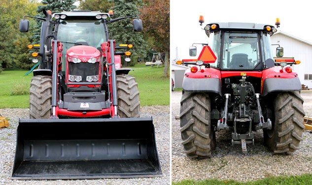 2014 Massey Ferguson 6615 Front and Rear