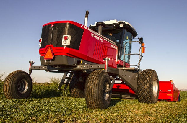 2015 Hesston WR9870 Windrower Beauty