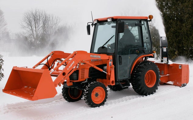 Kubota Tractor witih Loader and Rear Blower