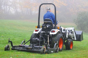 2012 Bobcat CT122 with finish mower