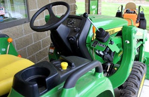 2012 John Deere 3038E Cockpit