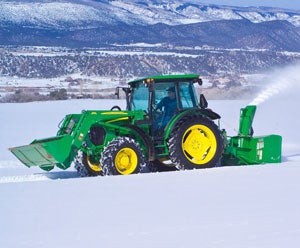 2012 John Deere 5105M Snow Clearing