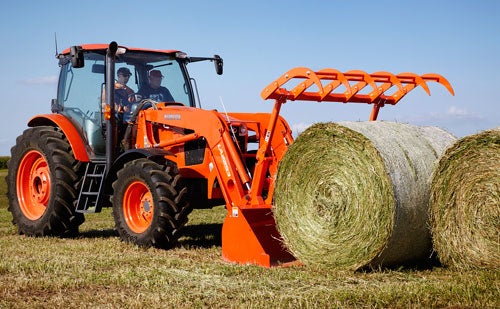 2012 Kubota M135GX Hay Bales