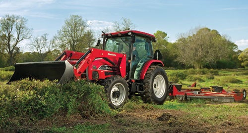 2012 Mahindra 8560 Cab Tractor Front Left