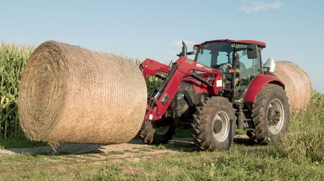 2013 Case IH Farmall 105U Hay Bales