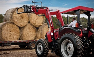 2013 Case IH Farmall 120A Hay Bales