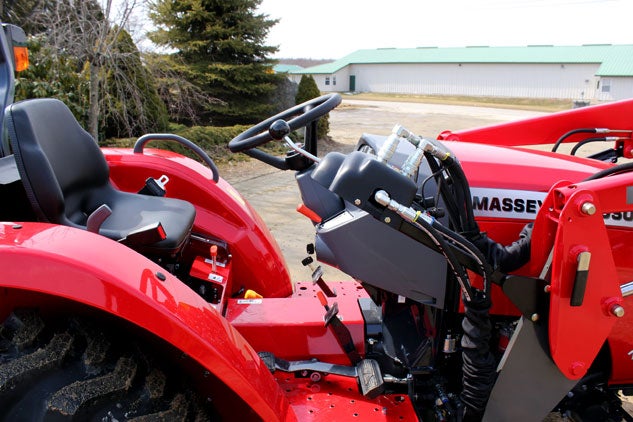 2014 Massey Ferguson 1734E Cockpit