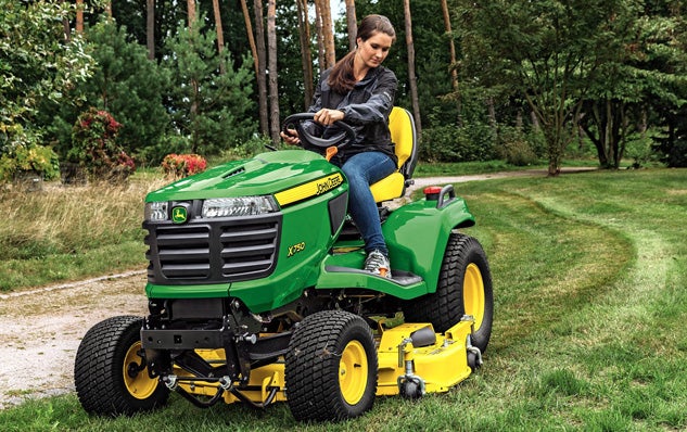 2016 John Deere X750 Mowing