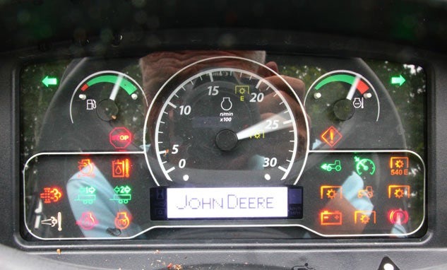 2017 John Deere 2038R Gauges