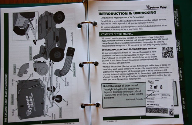 Cyclone Rake XL Instructions