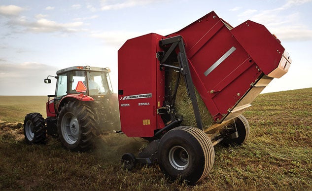 Hesston by Massey Ferguson 2956A Baler Open