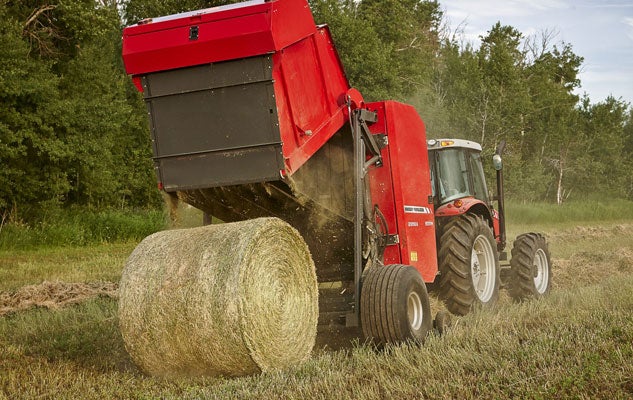 Hesston by Massey Ferguson 2956A Baler Rear