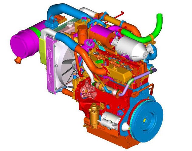 Mahindra Engine Graphic