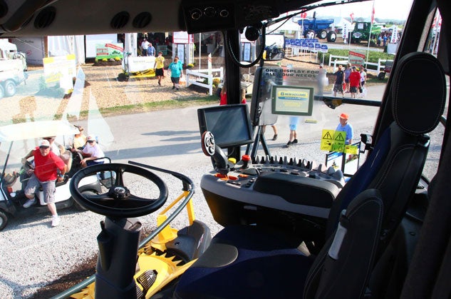 New Holland FR650 Forage Cruiser Cockpit