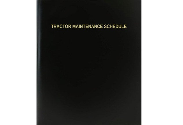 Tractor Maintenance Log Book