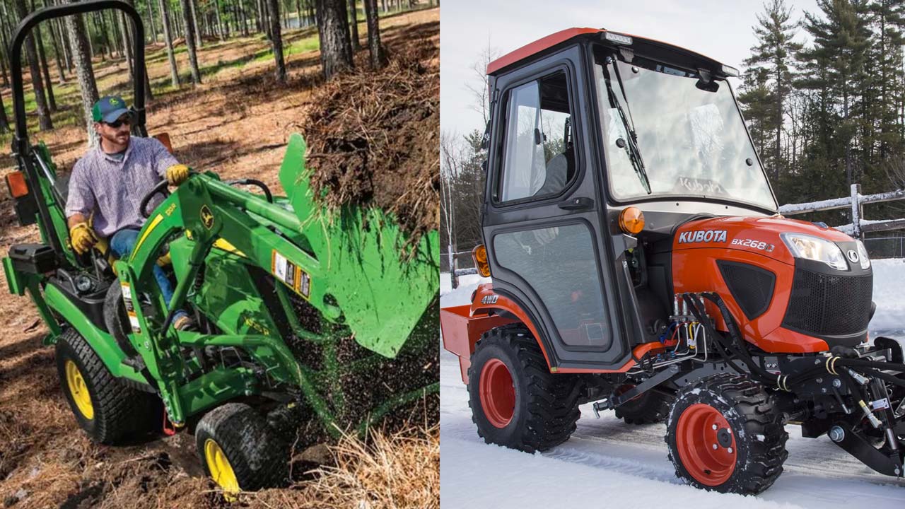 John Deere 1025R vs. Kubota BX2680